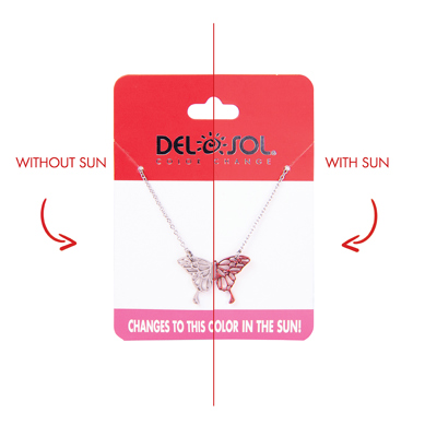Butterfly Bar Pendant Necklace