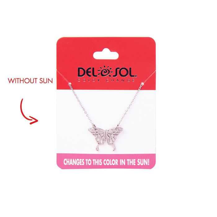 Butterfly Bar Pendant Necklace