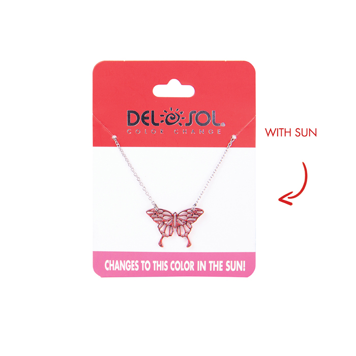Butterfly Bar Pendant Necklace