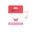  Butterfly Bar Pendant Necklace