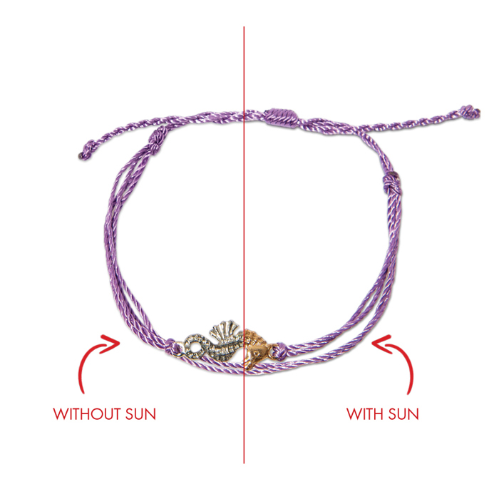Purple Sea Horse Bracelet