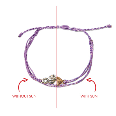 Purple Sea Horse Bracelet