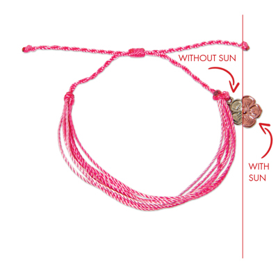 Pink Flower Bracelet