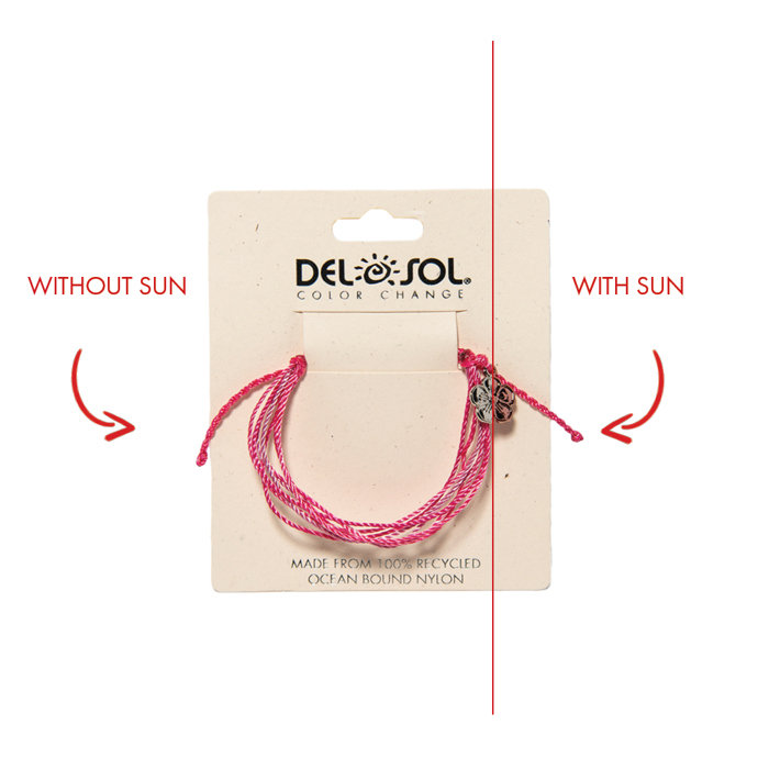 Pink Flower Bracelet