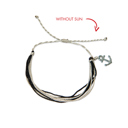  Black Gray Anchor Bracelet