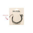  Black Gray Anchor Bracelet