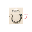  Black Gray Anchor Bracelet