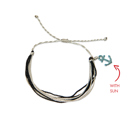  Black Gray Anchor Bracelet
