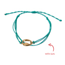  Sea Green Cowrie Shell Bracelet
