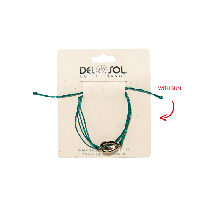 Sea Green Cowrie Shell Bracelet