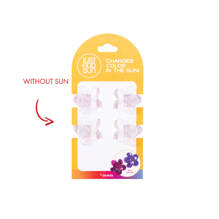 Mini Flower 4-Pack Hair Clips