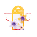  Purple to Yellow Plumeria 2-Pack Hair Clips