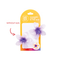  Purple to Yellow Plumeria 2-Pack Hair Clips