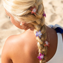  Mini Plumeria 3 Pack Hair Clips