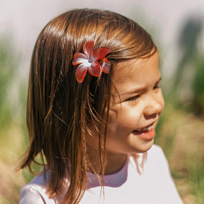 Plumeria 2 Pack Hair Clips
