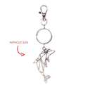  Metal Dolphin Blue Key Chain