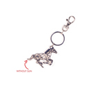  Metal Horse Red Key Chain