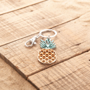  Metal Pineapple Gold Key Chain