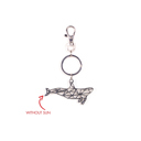  Metal Whale Blue Key Chain