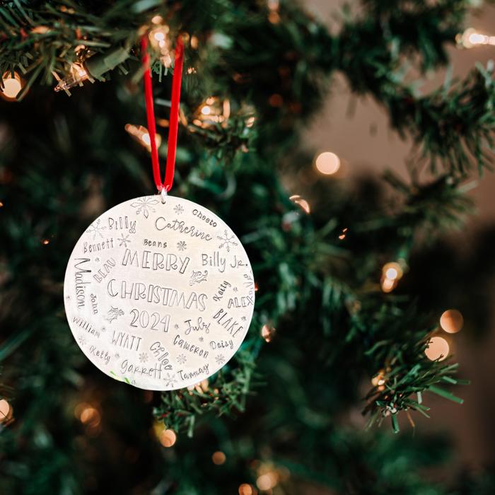 Personalized ornament, Christmas ornament for large family