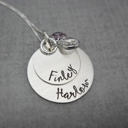  Double Stacked Personalized Mom Necklace with Kids Names, 2 layered