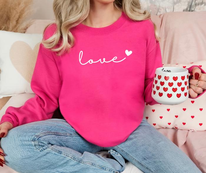 Love Sweatshirt | Valentine's Day Sweatshirt