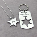  Personalized Sheriff Officer Gift Set , Always Come Home to Me + Custom Badge