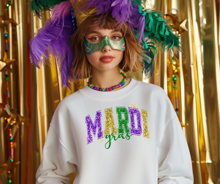 Mardi Gras sweatshirt