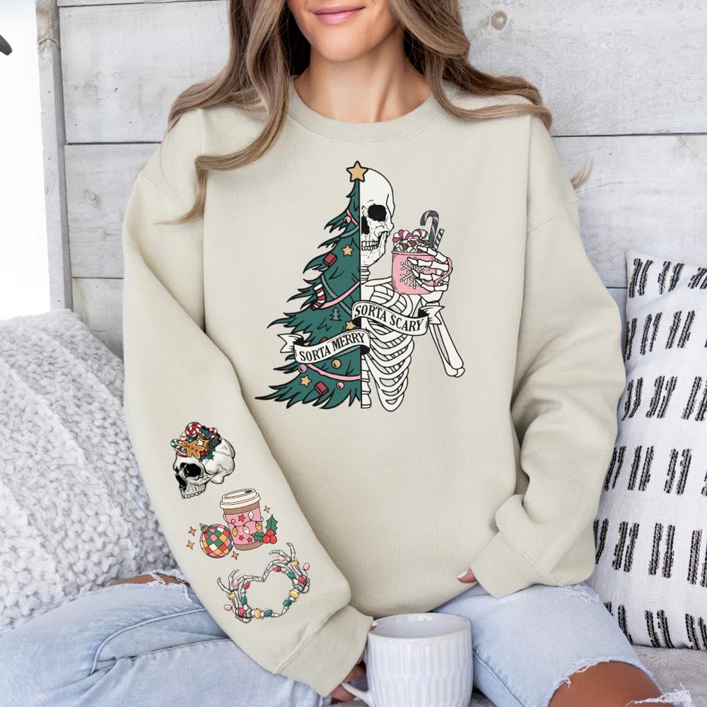 Sorta Merry Sorta Scary Christmas Sweatshirt