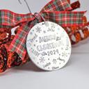 Ribbon Large family Christmas ornament