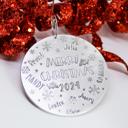  Large family Christmas ornament