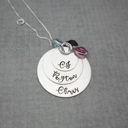  3 Layered Mom Necklace with Kids Names