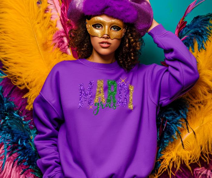 Mardi Gras sweatshirt