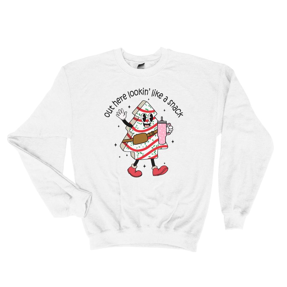 Out Here Lookin’ Like a Snack Christmas Sweatshirt