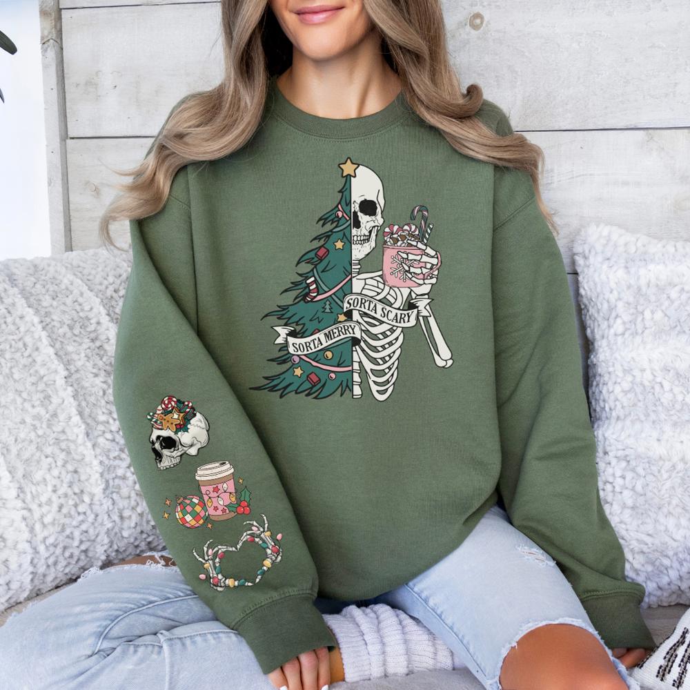 Sorta Merry Sorta Scary Christmas Sweatshirt