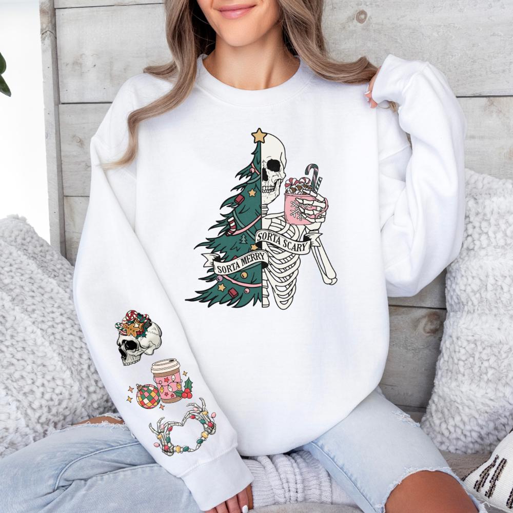 Sorta Merry Sorta Scary Christmas Sweatshirt