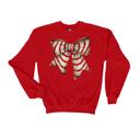 Medium Red Snack Cake Bow Christmas Sweatshirt