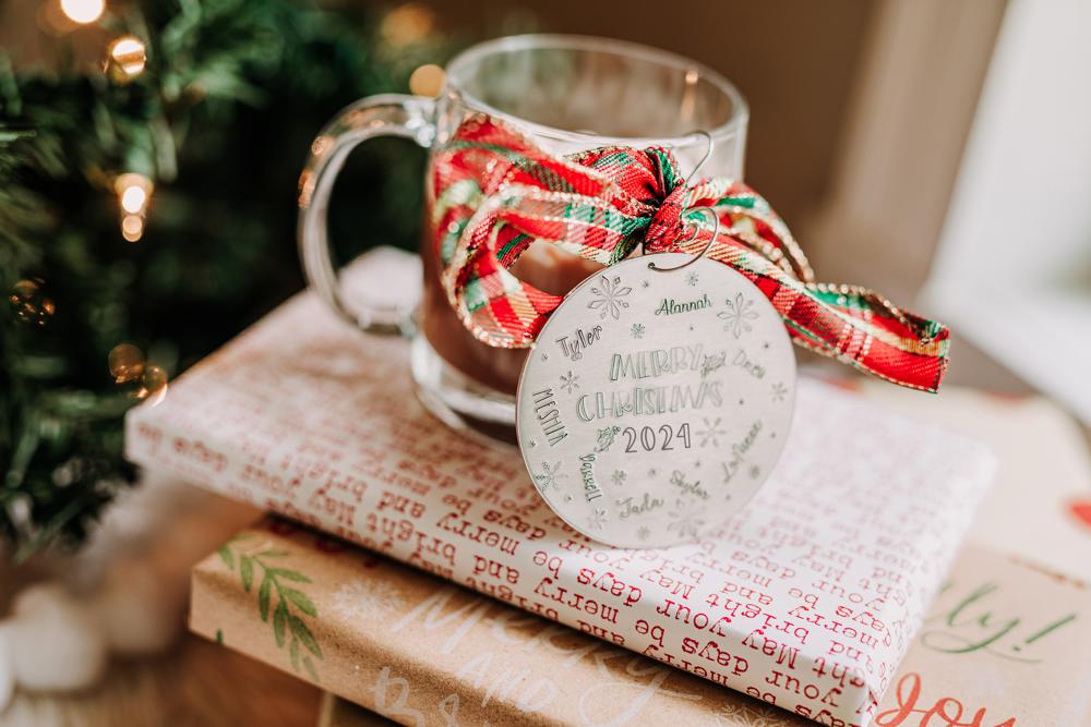 Large family Christmas ornament