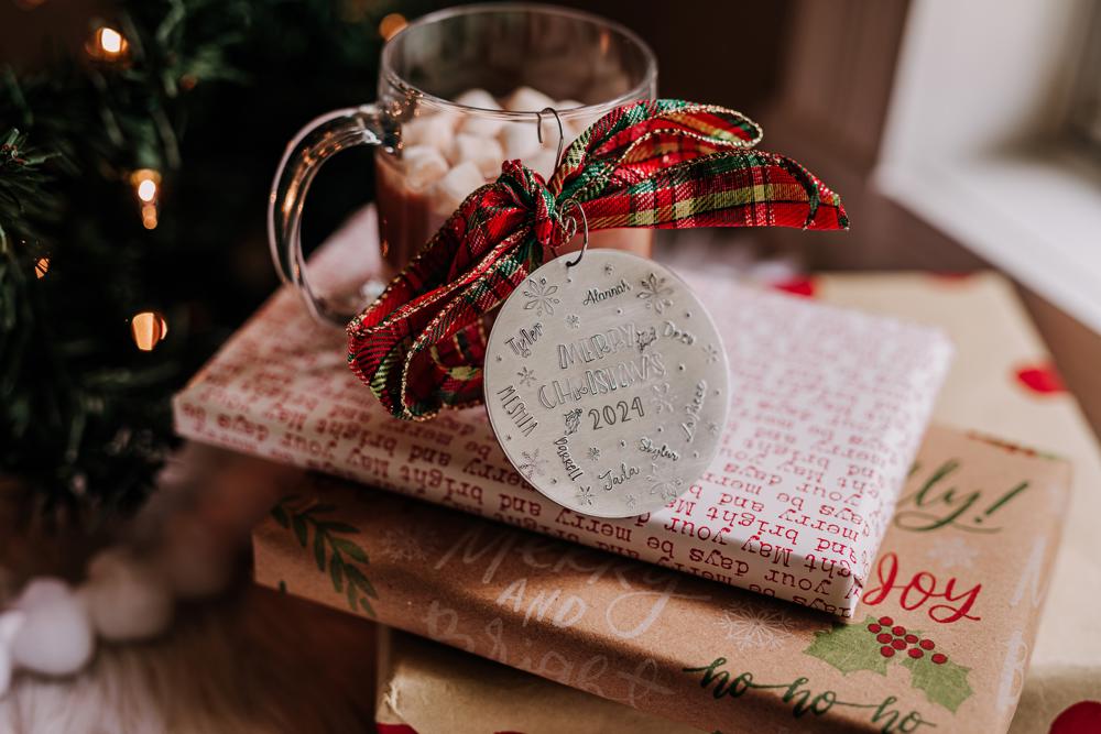 Large family Christmas ornament