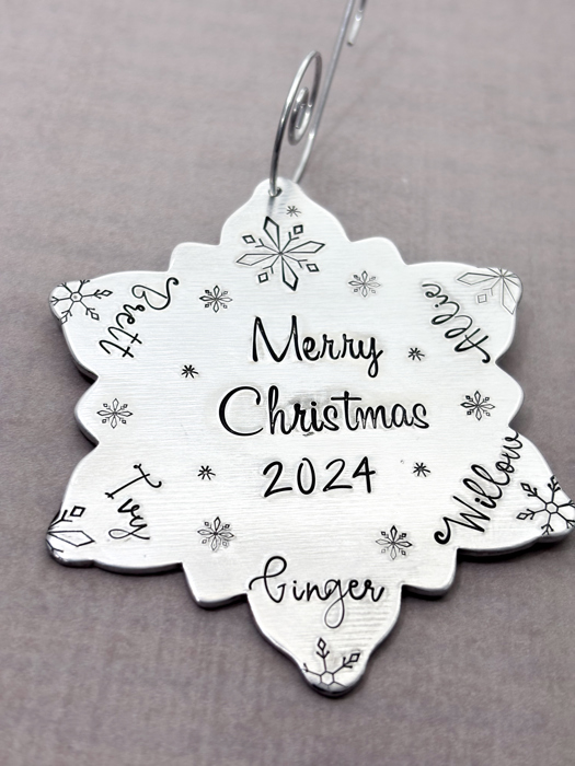 Personalized Snowflake Christmas Ornament