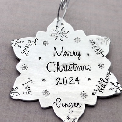Personalized Snowflake Christmas Ornament