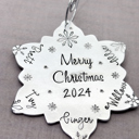  Personalized Snowflake Christmas Ornament