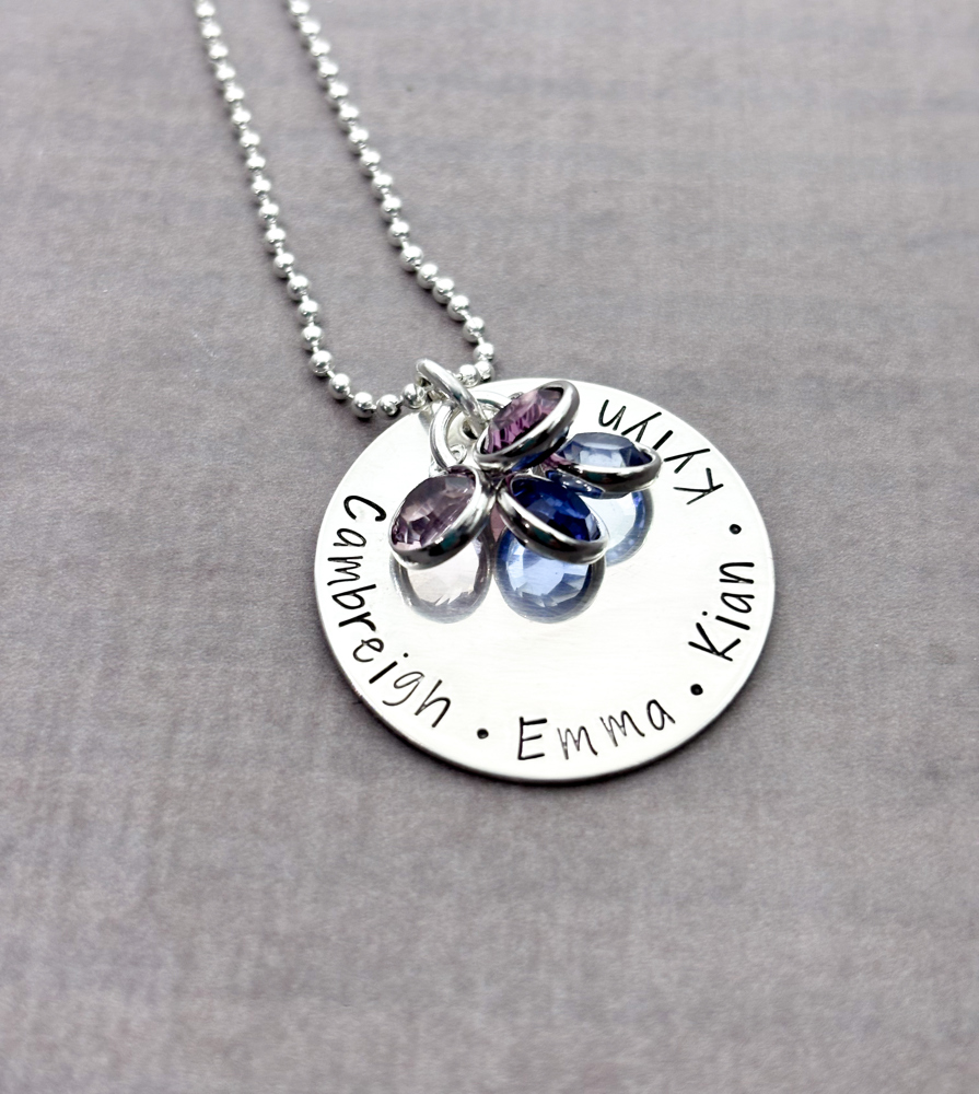 Personalized Mother's Necklace with Kid's Names