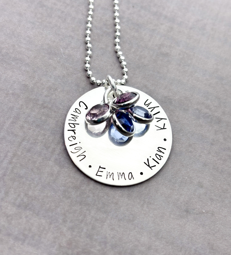 Personalized Mother's Necklace with Kid's Names