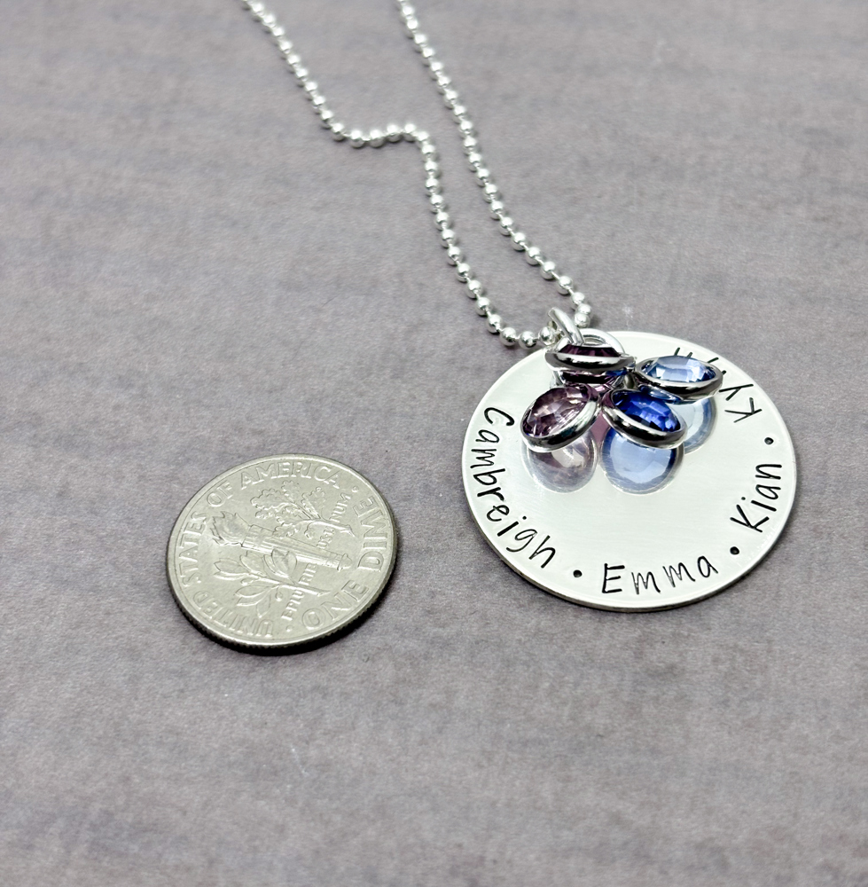 Personalized Mother's Necklace with Kid's Names