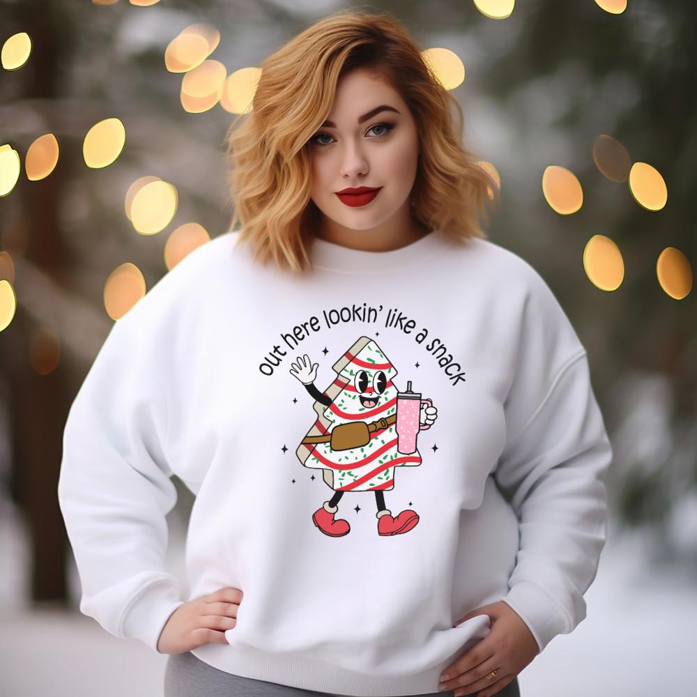 Out Here Lookin’ Like a Snack Christmas Sweatshirt