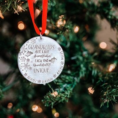 Grandchildren Christmas ornament, personalized Christmas ornament