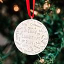  Personalized ornament, Christmas ornament for large family