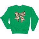 Medium Green Snack Cake Bow Christmas Sweatshirt