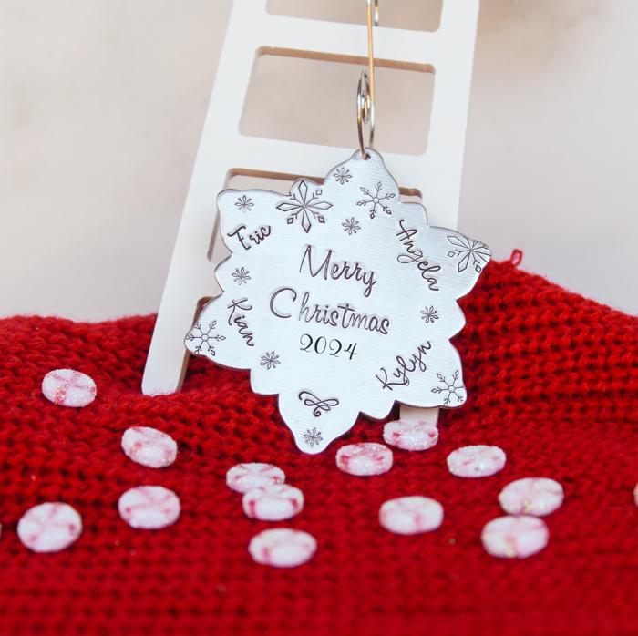 Personalized Snowflake Christmas Ornament